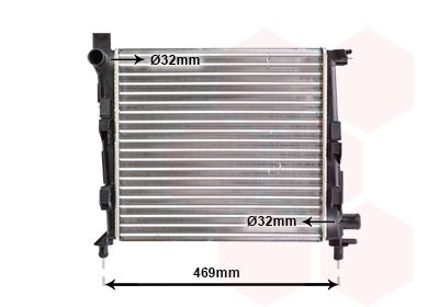 VAN WEZEL Radiaator,mootorijahutus 30002310